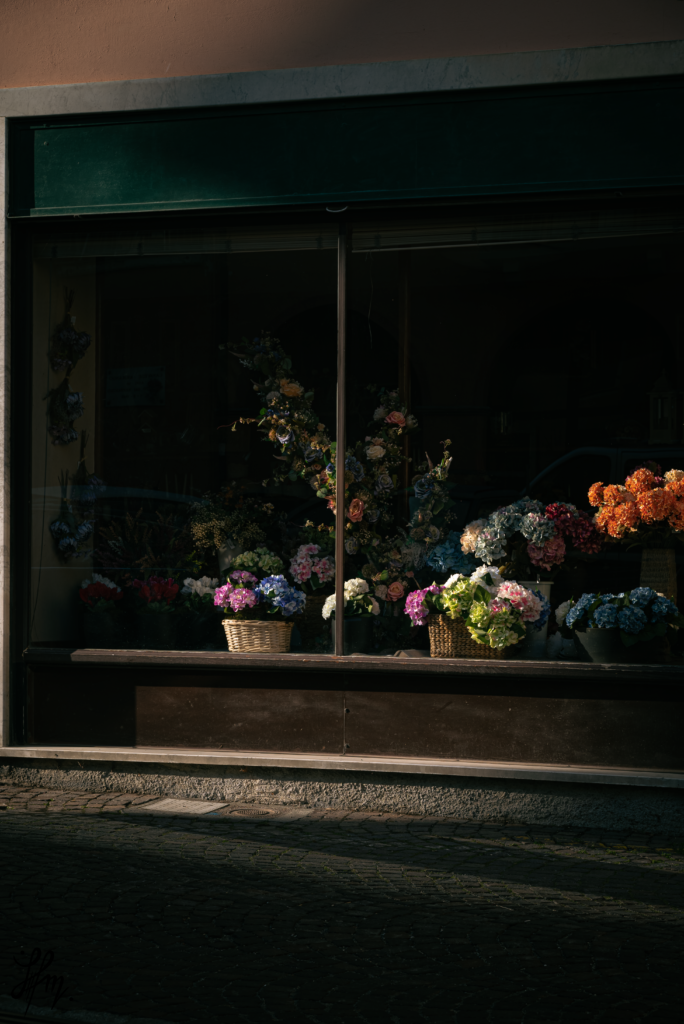 Photographie de rue en couleur, photographie de villages en italie du nord.